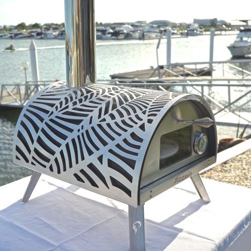 Piccolo Rotating Pizza Oven with Trolley Stand