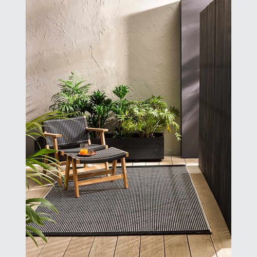 Baya Flaxseed Outdoor Rug - Graphite