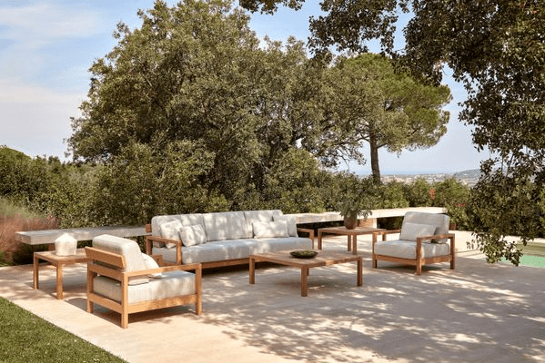 Kubik Outdoor TechTeak 3 Seater Sofa by Point