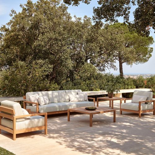 Kubik Outdoor TechTeak 3 Seater Sofa by Point
