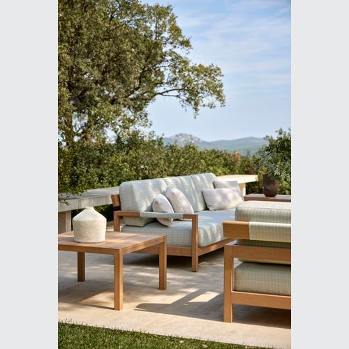 Kubik Outdoor TechTeak 3 Seater Sofa by Point