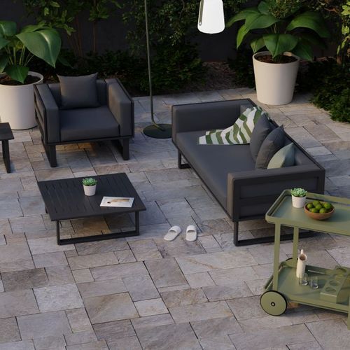 Vivara Sofa - Charcoal - Two Seater