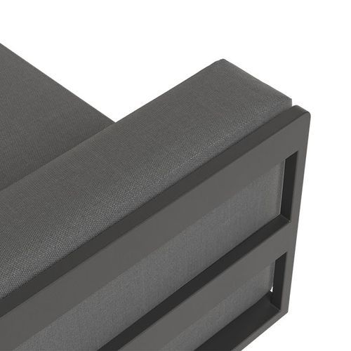 Vivara Sofa - Charcoal - Modular Section A - Left Arm