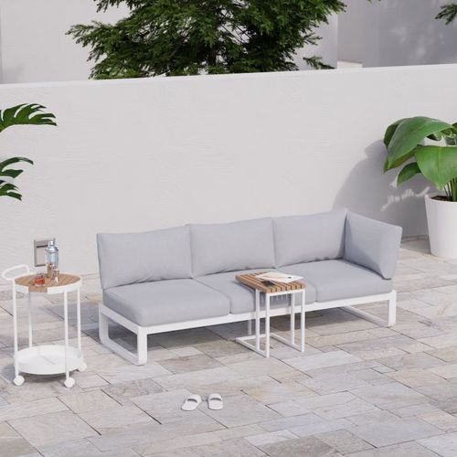 Fino Config A - Outdoor Modular Sofa in Matt White