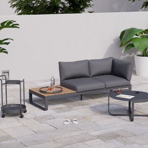 Fino Config B - Outdoor Modular Sofa in Matt Charcoal