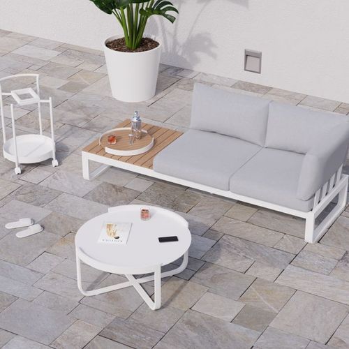 Fino Config B - Outdoor Modular Sofa in Matt White