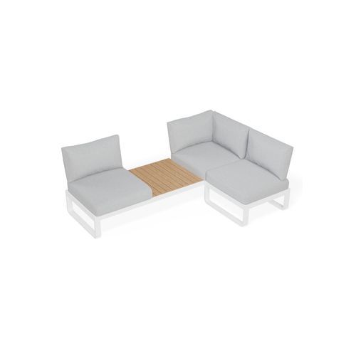 Fino Config D - Outdoor Modular Sofa in Matt White