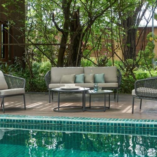 Eagle Recycled Wicker 2 Seater Outdoor Lounge