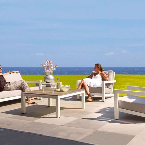 Block Outdoor Lounge Set | White