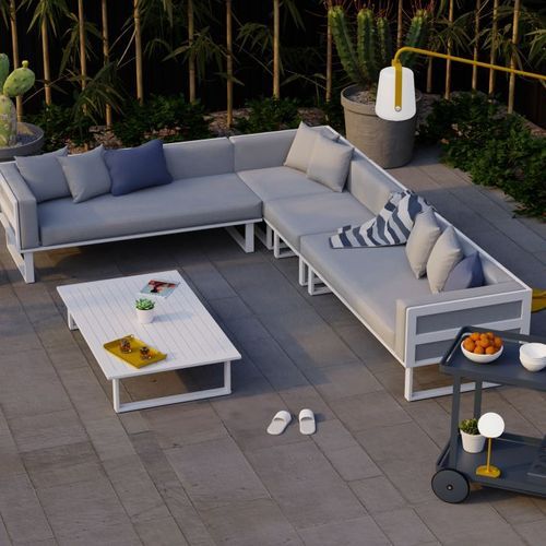 Vivara Sofa - White - Modular Section A - Left Arm