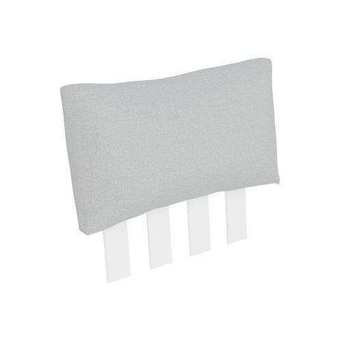 Fino Sofa Extra Back in Matt White Frame / Light Grey Fabric