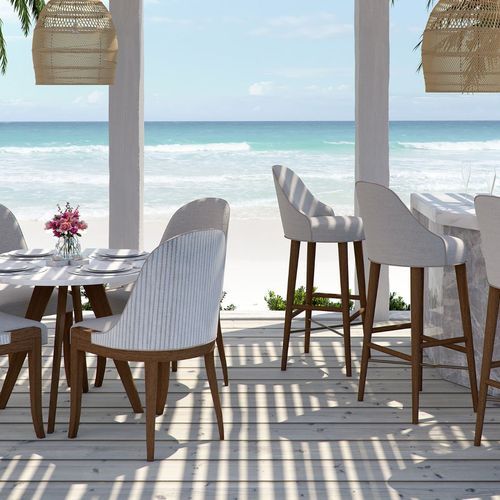 Luna Outdoor Round Table by Coco Wolf