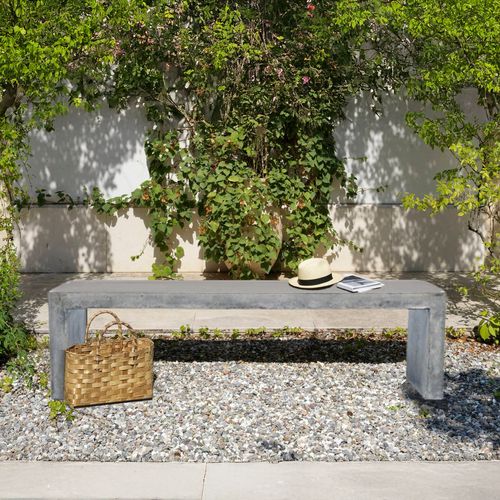 Palermo Outdoor Concrete Bench