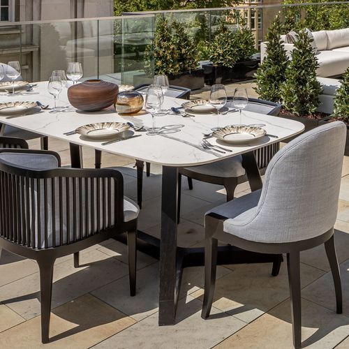 Perseus Porcelain Dining Table by Coco Wolf