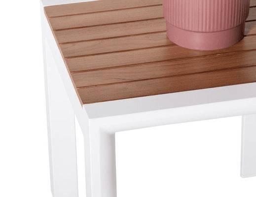Vydel Side Table - Outdoor - 48x45x45cm - White