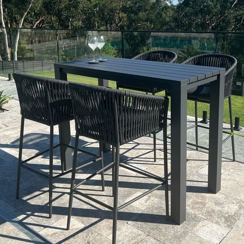 Adele Bar Table with Gizella Bar Chairs 5pc