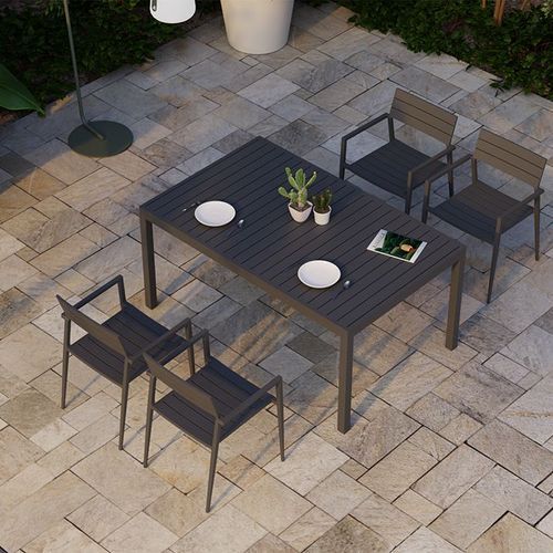Halki Table - Outdoor - 160cm x 90cm - Charcoal
