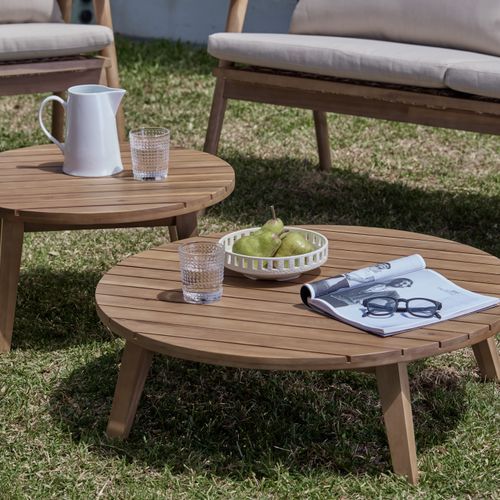 Manado Acacia Outdoor Nesting Coffee Tables