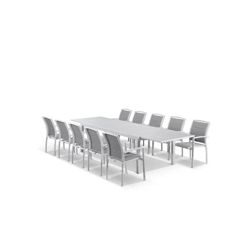 Bronte Extension table with Verde Chairs 11pc