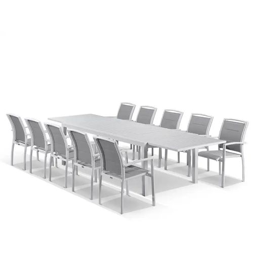 Bronte Extension table with Verde Chairs 11pc