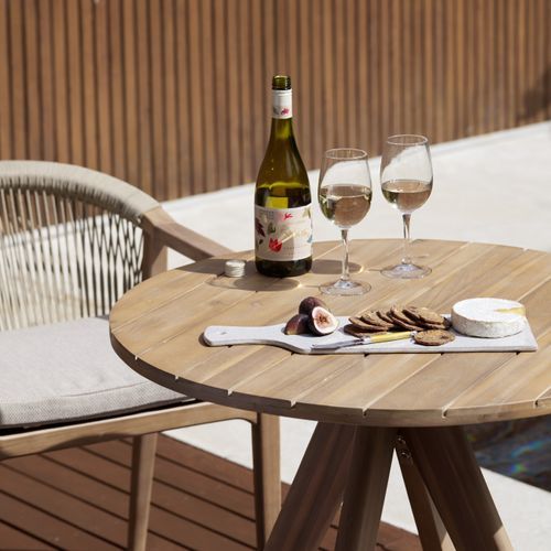 Panay Round Acacia Outdoor Dining Table