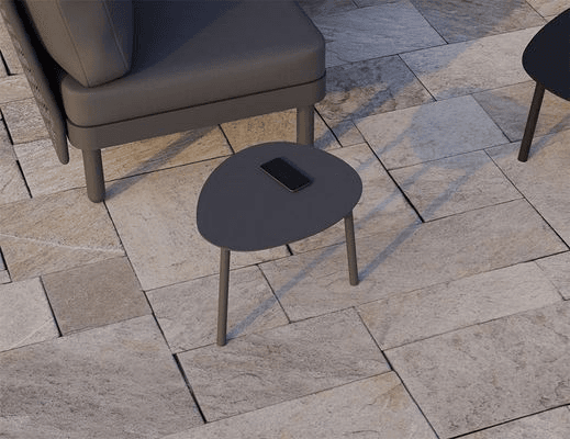Cetara Side Table - Outdoor - Charcoal