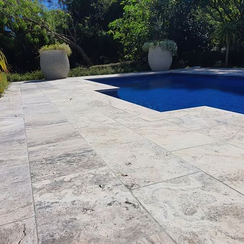 Silver Travertine | Paving