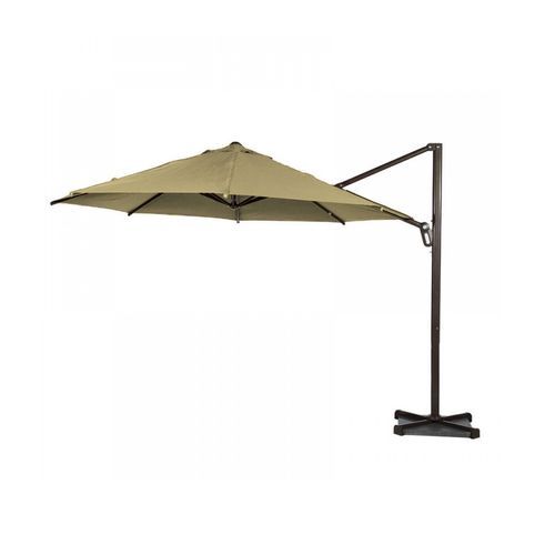 Garden Cantilever Round Umbrella for Outdoor Khaki