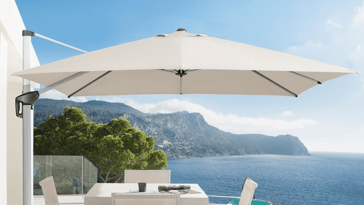 Aspen Cantilever Umbrella in Ecru