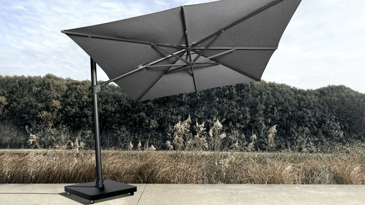 Malibu Cantilever Umbrella in Flanelle