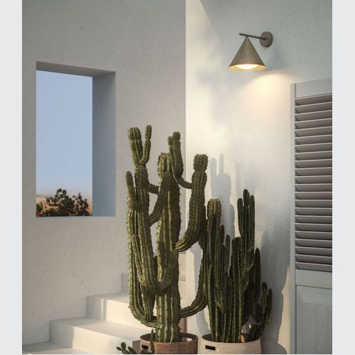 Cone Straight Outdoor Wall Light