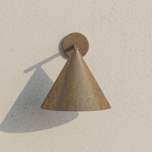 Cone Straight Outdoor Wall Light