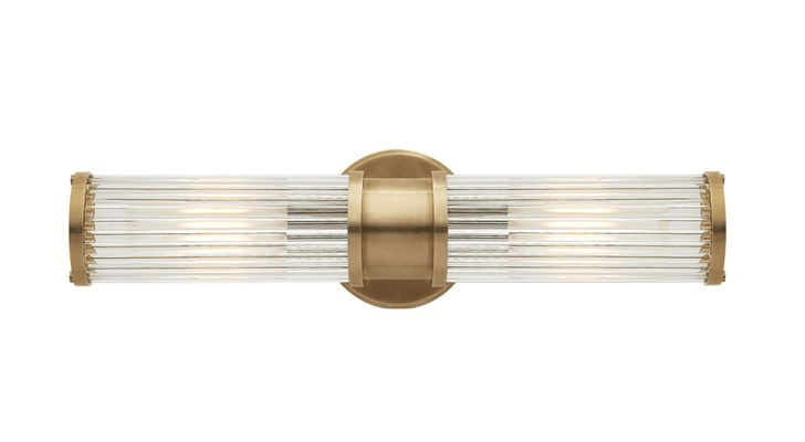 Allen Double-Light Sconce – Brass