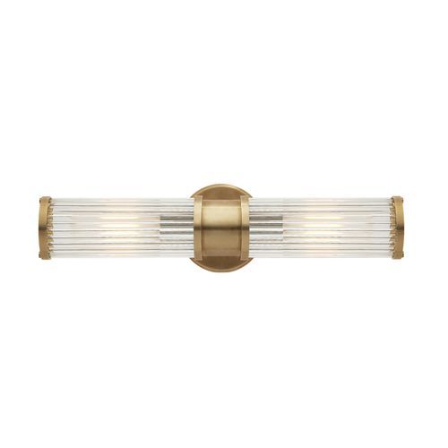 Allen Double-Light Sconce – Brass