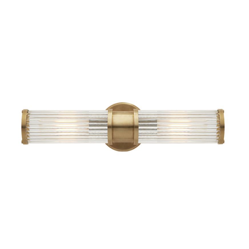 Allen Double-Light Sconce – Brass