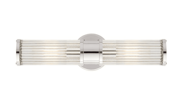 Allen Double-Light Sconce – Nickel