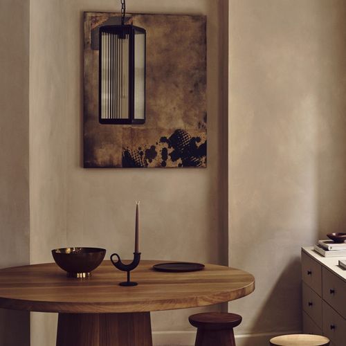 Lilac Reeded Pendant Light