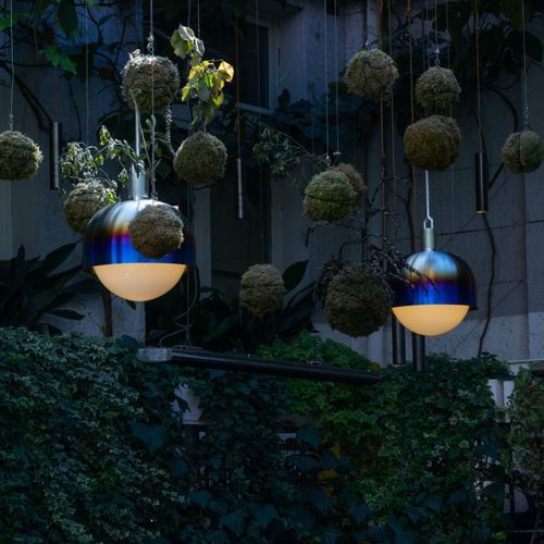 Forked Globe Pendant Light | Opal