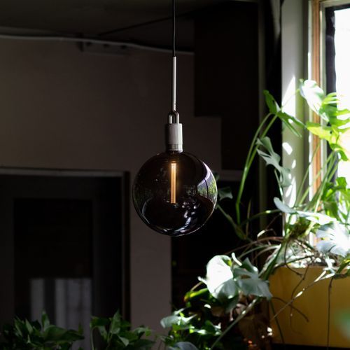 Forked Globe Pendant Light - Smoked
