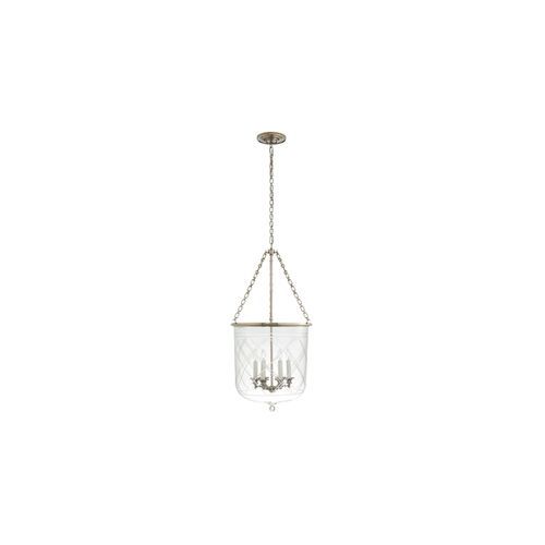 Cambridge Large Smoke Bell Lantern – Silver