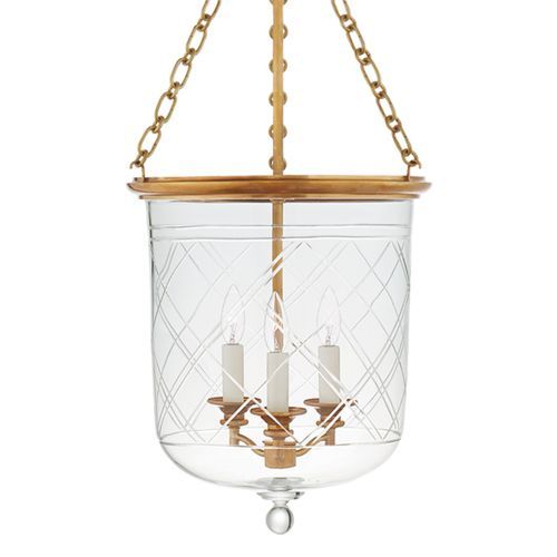 Cambridge Medium Smoke Bell Lantern – Brass