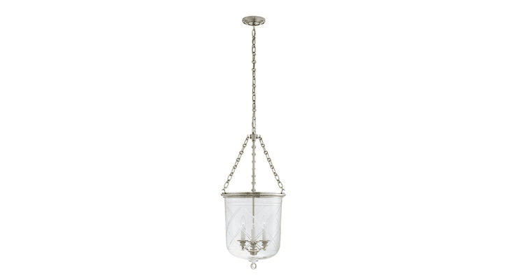 Cambridge Medium Smoke Bell Lantern – Silver