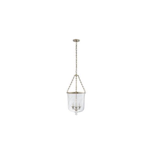Cambridge Medium Smoke Bell Lantern – Silver