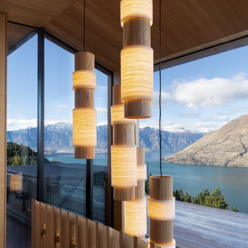 Circlet Timber & Wool Pendant Light