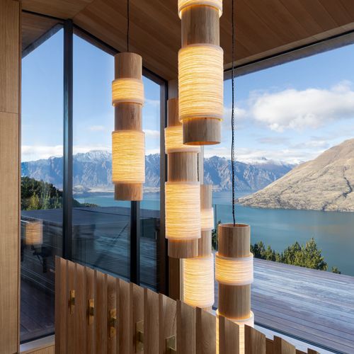 Circlet Timber & Wool Pendant Light