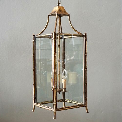 French Gilded Iron Lantern