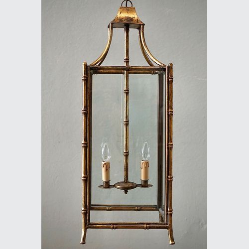 French Gilded Iron Lantern