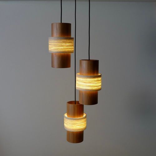 Circlet Timber & Wool Pendant Light