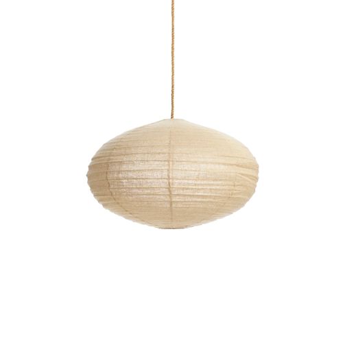 Taupe Linen Lantern - Oval 60cm