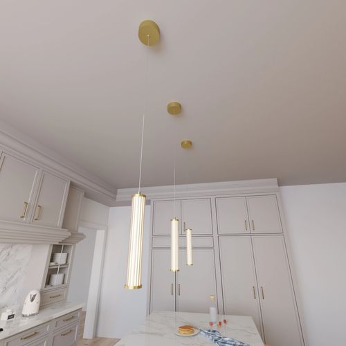 Charm Acrylic Fluted Pendant Light